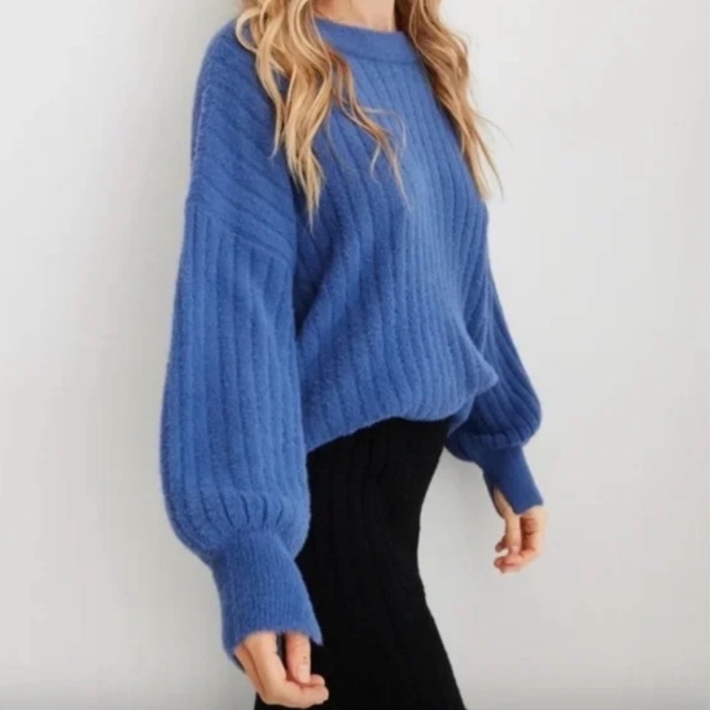 Aerie Buttercream Oversized Crewneck Sweater